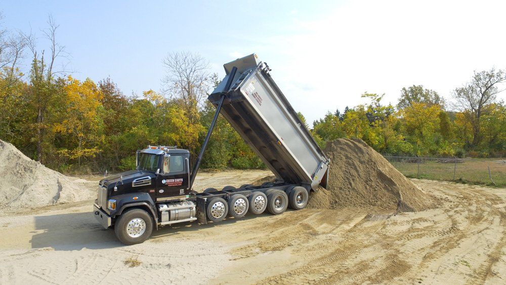 Dump Trucking - Serving Northwest Ohio and Southeast Michigan - Green